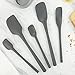 Flex-Core Spatula All Silicone High Heat Resistant 5 Piece Cooking Utensils Set - Includes Non-Stick Spatula, Spoonula, Jar Scraper, and Mini | BPA-Free Kitchen | Ergonomic Design