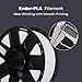 Creality Official Ender PLA Filament 1.75mm,3D Printer Filament,No-Tangling and Strong Toughness,1 kg Spool (2.2lbs),Dimensional Accuracy +/-0.02mm,White,for Ender 3 V2 Neo/Ender 3 S1 Pro