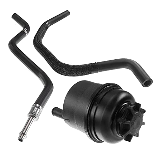 Frankberg 1x Ausgleichsbehälter+2x Hydraulikschlauch für 5er E39 5er Touring E39 520i 523i 525i 528i 530i 7er E38 728i iL 2.0L 2.2L 2.5L 2.8L 3.0L 1995-2004
