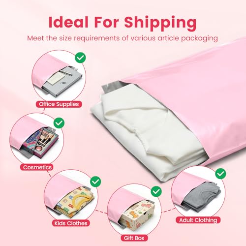 Image of Metronic Poly Mailers 10x13 1000 Pack, Small Bulk Shipping Bags for Clothes