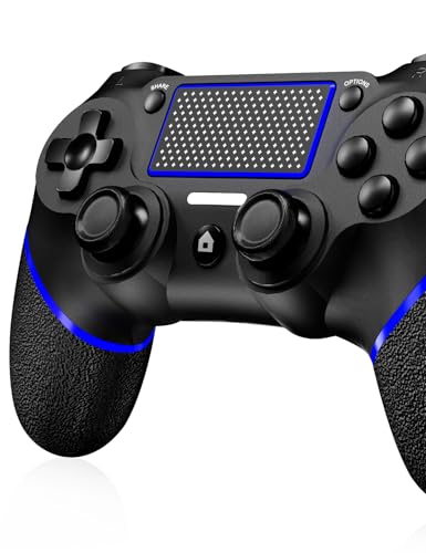 Shiptree Controller Wireless per PS-4, Gamepad Joystick Controller per Ps4/Pro/Slim/PC, Batteria da 600mAH, Doppia Vibrazione, Giroscopio