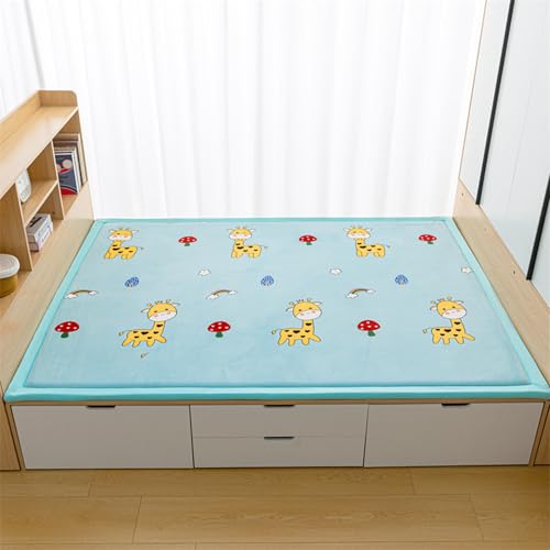 DUOLEH Alfombra antideslizante de tatami, grande, peluda, lavable, mullida y moderna, no desprende pelo, 120 x 170 cm, estilo 7