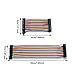 Stemedu 240pcs Multicolored Jumper Ribbon Cables 20cm 10cm Breadboard Prototyping Wires 40pin M-M, 40pin M-F, 40pin F-F Jumper Wire Kit for Arduino DIY Project (8