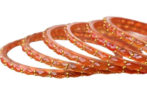 Image of JPS Plain and Glossy Finished Raindrop Glass Bangles Set for Women & Girls | Traditional Ethnic Chudi for Wedding, Party & Regular- Set of 12 Pcs of One Colour | Wedding Special
