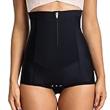 GANAYAN Postpartum Belly Wrap Abdominal Compression Corset C Section Panty Girdle Shorts with Zipper