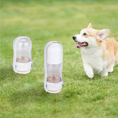 Dispensador de agua para perros portátil con compartimento para comida 3