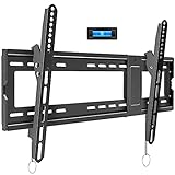 BLUE STONE Tilt TV Wall Mount Bracket for Most 32-83 Inches LED, LCD, OLED, Plasma Flat Screen, Curved TVs, Max VESA 600x400mm and 165lbs Loading, Low Profile, Fits 16',18',24'Studs, with Bubble Level