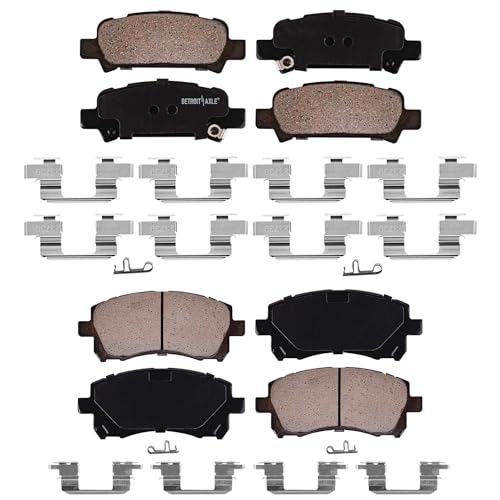 Image of Detroit Axle - Brake Pads for Subaru Forester Impreza Legacy Outback | Front and Rear Ceramic Brake Pads Replacement