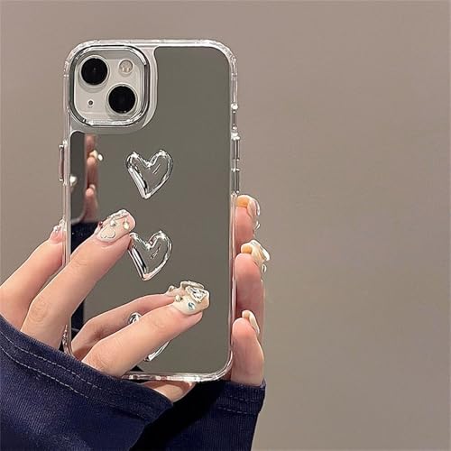 Coque miroir argentée pour iPhone 15 Pro Max | Élégance luxueuse