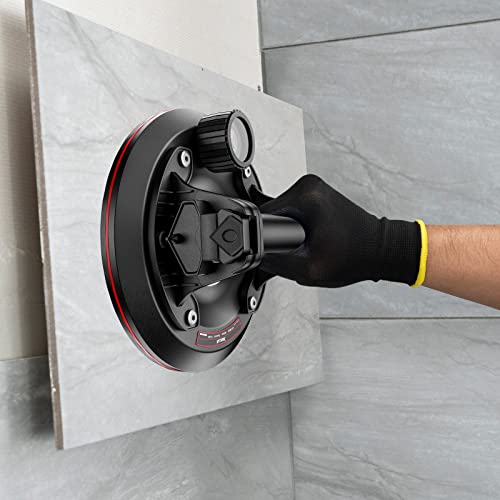 Sencan Glass Suction Cup To Lift Large Glass 8" Vacuum Suction Cup 110Kg Lifting Capacity Tough Nylon Handle,Heavy Duty Glass Lifter Extra-Fast Attachment Easily For Tiles,Windshield,Window #TOP7