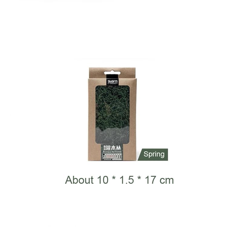 zalati Mini Shrubs Grass Tuft Bushes Model Figures for DIY Courtyard Manor Landscape Making - Spring, Green - Image 2
