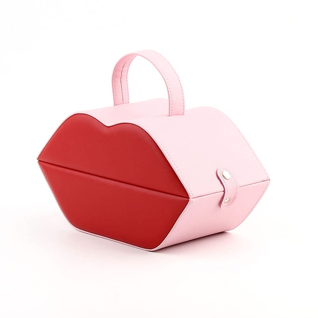 Organizer na Biżuterię Małe pudełko na biżuterię dla kobiet, Pu Leather Travel Jewelry Organizer Case Przenośne Uchwyt do przechowywania biżuterii Wyświetlacz pierścienia Etui do Przechowywania