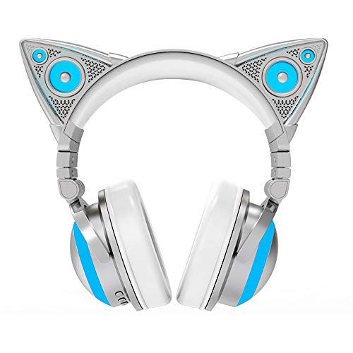 Amazon.co.jp: 国Brookstoneの猫耳イヤホン、ヘッド装着式の線制御の