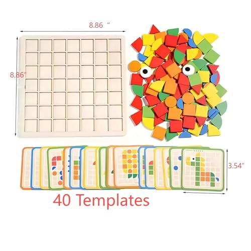Dementia Activities for Seniors, 120 Pieces Wooden Matching Puzzle Games for Elderly, Alzheimers Products for Older Adults,Shape Puzzle Memory Game for Adults Dementia Patients - Image 3