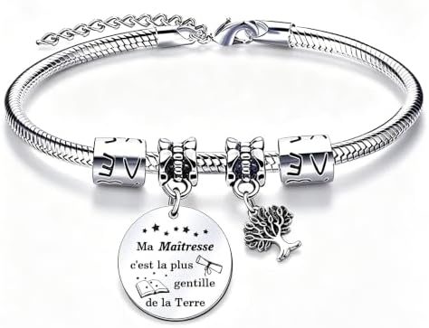 Preschool Teacher Christmas Gift School Teacher Bracelet Gift for Women, End of Year Gift, Teacher's Day Gift image 5