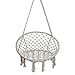 Hogar y Mas Sedia Amaca sospesa, in Cotone, Colore Beige, per Il Giardino. Design Macrame, Boho. Peso Massimo: 120 kg - Casa e Altro Ancora