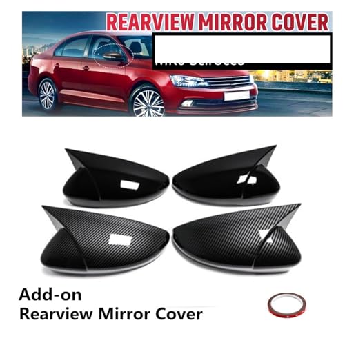 Couvercle de rétroviseur aspect carbone haut de gamme pour Passat B7 et Scirocco