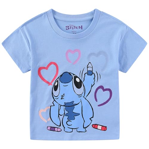 Disney Lilo & Stitch Girls Short Sleeve T-Shirt for Toddler and Big Kids