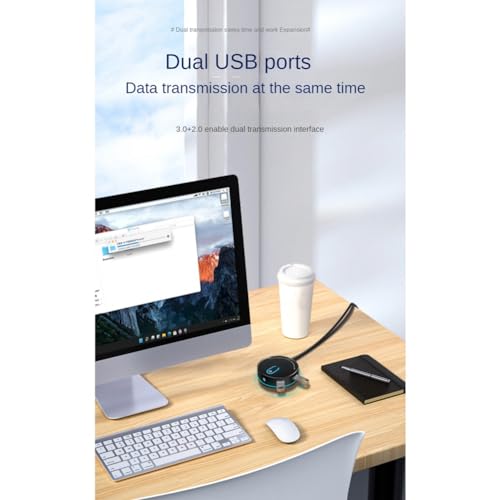 Interruptor de computadora de escritorio con botón de alimentación externa y USB 3.0 universal 4