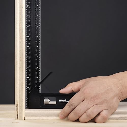 Woodraphic 8 Inch Combination Square – Magnetic CNC Layout Tool for Marking, Measuring, and Framing – Woodworking and Carpentry Right Angle Ruler for Cabinetmaking - Image 5