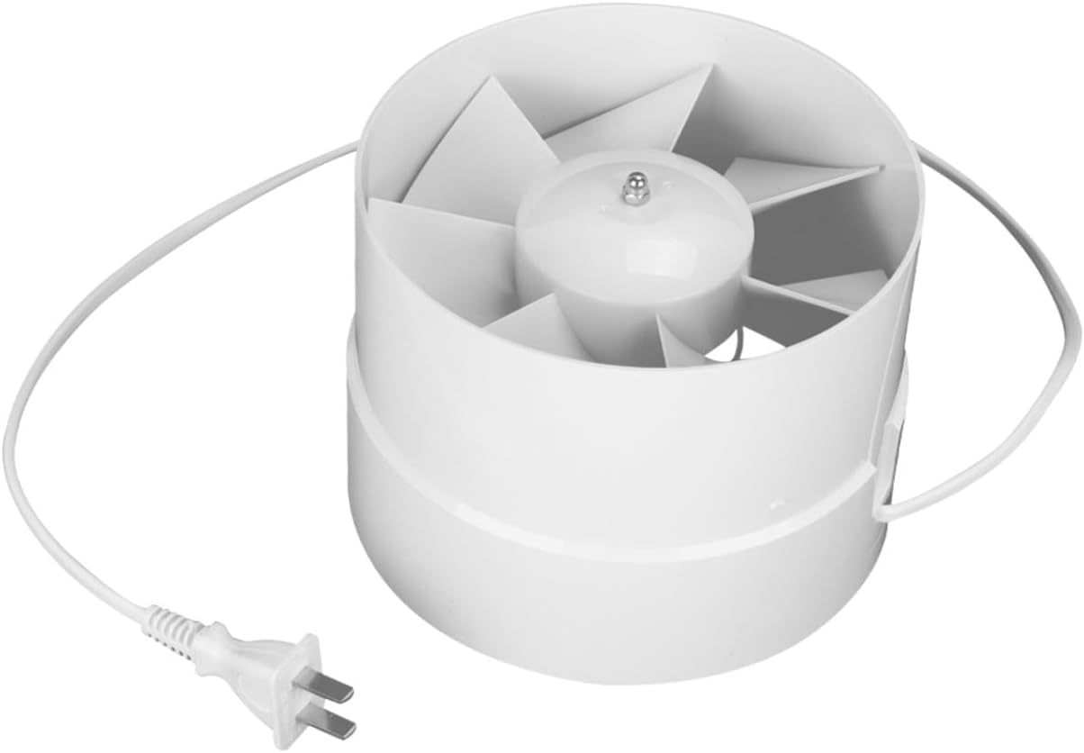 Mipcase ventilador extractor circular para cocina, baño y sanitario, ventilador de bajo ruido para sistemas de conductos miniatura 1