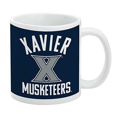 Xavier University Musketeers Logo Ceramic Coffee Mug, Novelty Gift Mugs for Coffee, Tea and Hot Drinks, 11oz, White