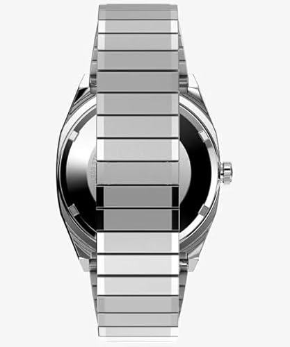タイメックス E-Line Automatic 自動巻き アナログ 腕時計 (ステンレススチール/シルバー/ブルー) 商品画像3
