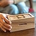 BSIRI Canopic Chest- Challenging Brain Teaser Wooden Box Mind Puzzles and Use as Money Box, Stash Box, Jewelry Box, 3D Puzzle Lock Box, Gift Card, Money Puzzle Box for Cash Gift