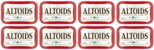 JÁCLER Altoids Classic Peppermint Breath Mints, 1.76-Ounce Tin (Pack of 8)