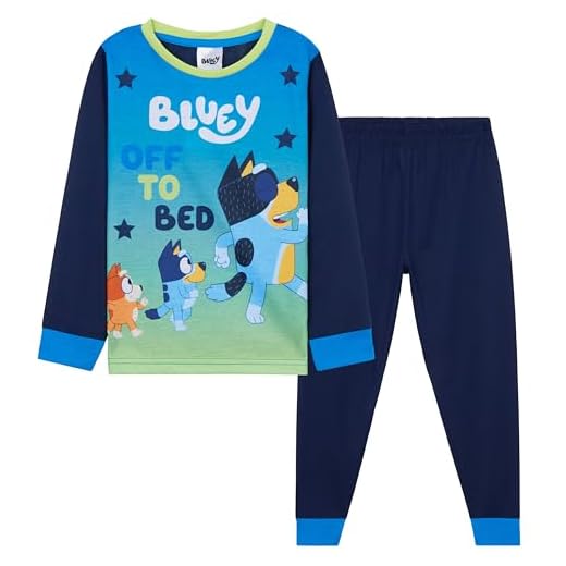 Bluey Conjunto Pijama de 2 Piezas para Niño - Regalo para Niños (Multi, 5-6 Años)
