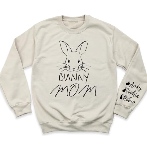 Bunny Mom Sweatshirt, Bunny Mother Sweatshirt, Rabbit Lover Gift, Rabbit Gift, Bunny Mom Gift, Animal Pet T-shirt, Rabbit Mama Sweatshirt, Mothers Day Long sleeve4
