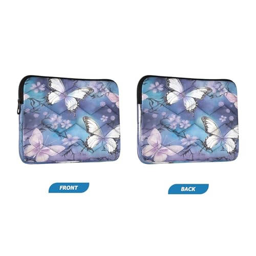 Funda para Laptop Pintada con Flores y Mariposas 13-14 Pulgadas miniatura 2