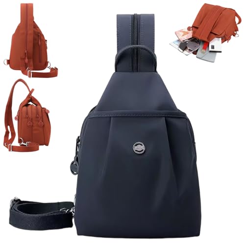 Waterproof 2-Way Commuter Bag, Anti-Theft Travel Tote, Large Capacity Convertible Travel Bag (Nave Blue)