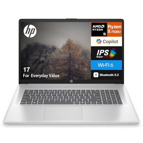HP 17 Everyday Value Laptop 17.3" IPS FHD Display AMD Ryzen 5 7520U miniatura 3