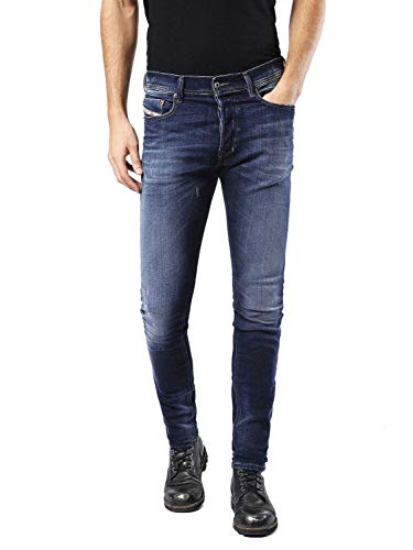 Diesel Tepphar 0860L Jean slim pour homme Carrot, bleu, 30W / 32L