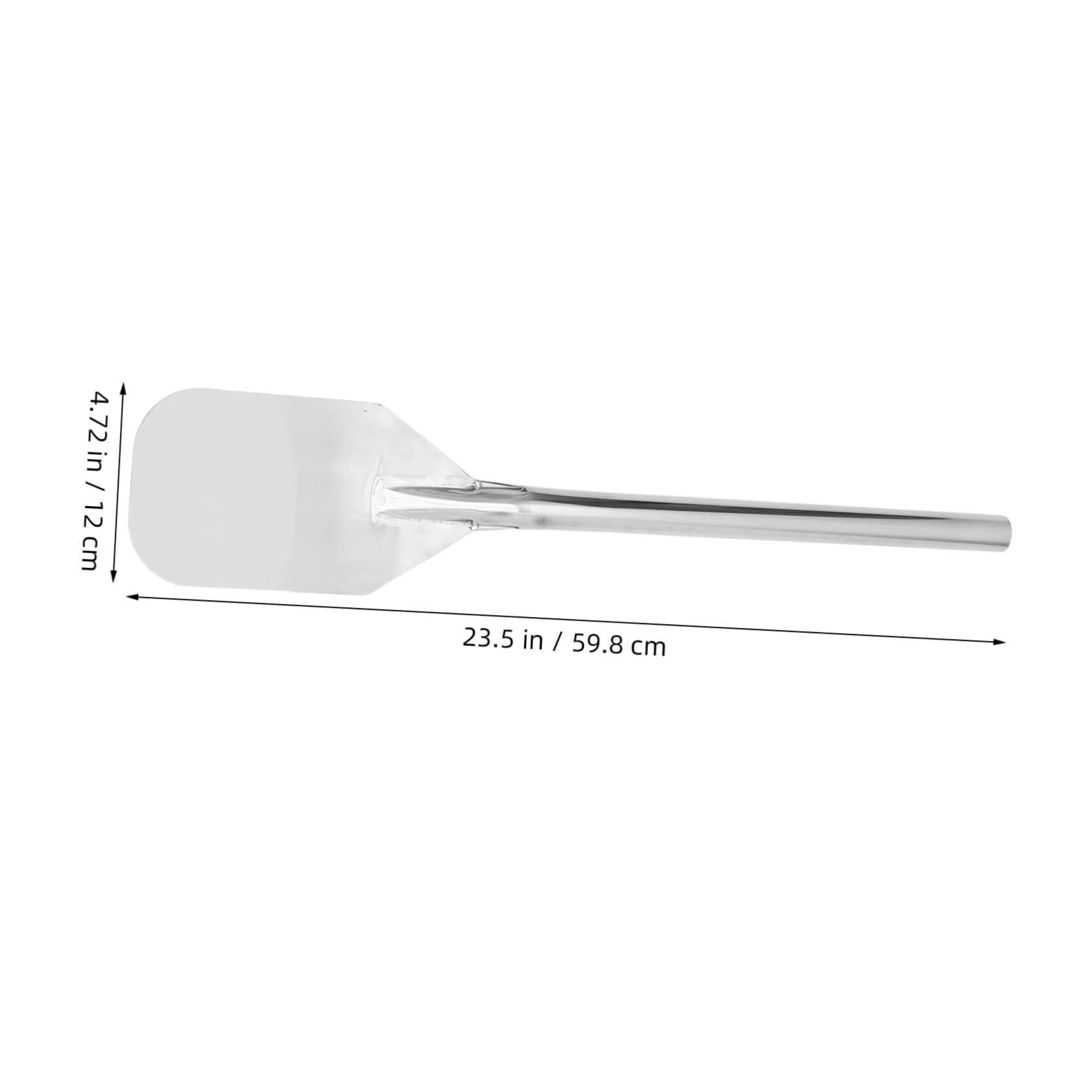 Paleta para Elaborar Cerveza y Cocinar en Ollas Grandes Mezcladora de Acero Inoxidable 24 Pulgadas Mango Largo, Espátula Perforada Resistente Corrosión Utensilio Profesional