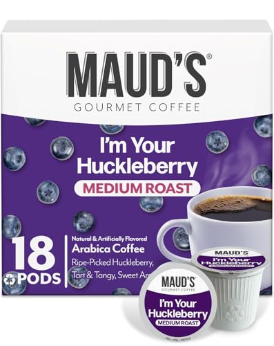 Image of Maud's Huckleberry Flavored Medium Roast Coffee Pods, 18ct