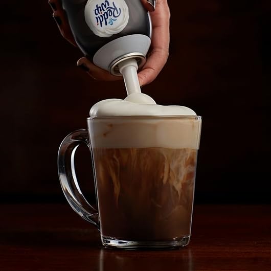Reddi-wip Sweet Foam Coffee Topper, Made with Nonfat Milk and Cream, Gluten-Free, No Artificial Flavors, 13 oz, 6 Pack