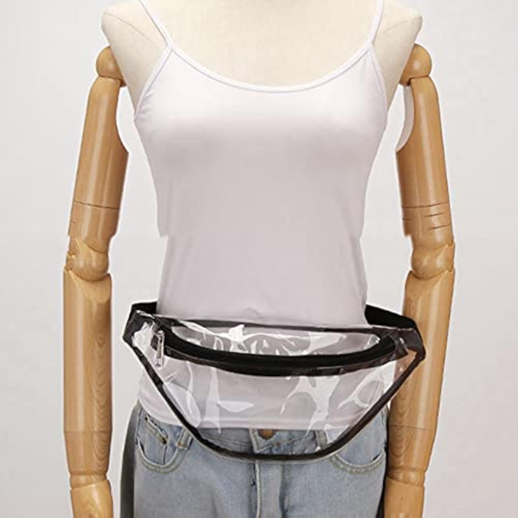 Transparent Polyester Crossbody Bag, Casual Fashion
