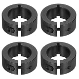 QUARKZMAN 4pcs Bagues d'Accouplement à Vis en Acier au Carbone, Bague de Réglage Fente Sim...