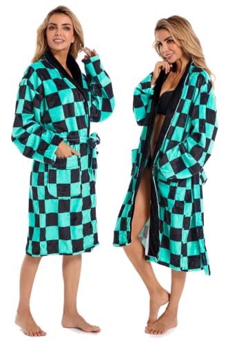 Gonriya Anime Pajamas Unisex Anime Cosplay Robe Fuzzy Adult Sleepwear