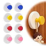 VQBKHO Set de 8 para Ganchos de ventosa ganchos adhesivos sin taladro,...