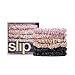 Slip Silk Skinnies Scrunchie Set - Black, Pink & Caramel - 100% Pure Mulberry Silk 22 Momme Scrunchies with Elastic Band from Slip Pure Silk Pillowcase (6 Scrunchies)