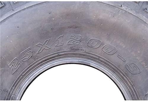 Ocelot P318 ATV/UTV Tire – 25x12-9, 4-Ply Rated Quad Sport Tire, Tubeless – Non-Directional 10.5mm Tread Depth for Superior Traction – Self-Cleaning Tread for Loose Terrain