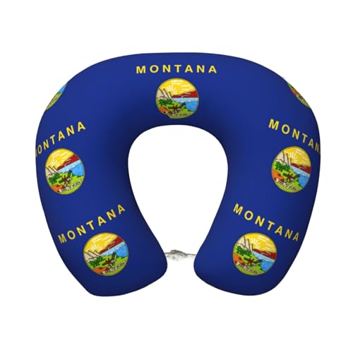 Almohada de cuello para viaje con diseño Montana miniatura 1