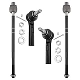 BOXI 4pcs Front Suspension Kit - Inner and Outer Tie Rod Ends for Ford Explorer 2002 2003 2004 2005 / for Mercury Mountaineer 2002 2003 2004 2005 - FITS 4.0L ENGINES ONLY | EV421 ES3461