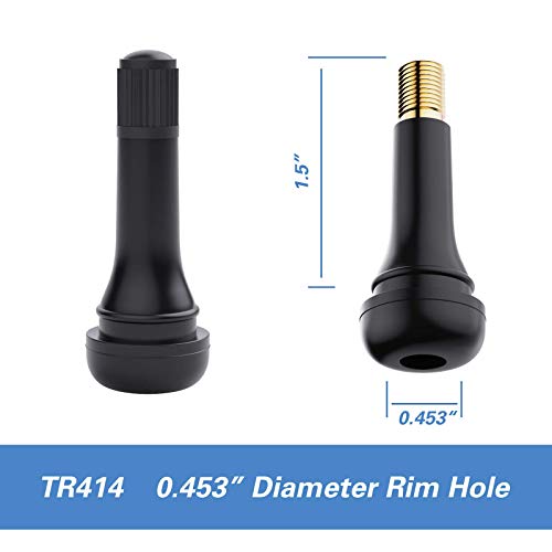 Ckauto Tr414 Rubber Snap-In Tire Valve Stem (100Pcs/Bag) #TOP2