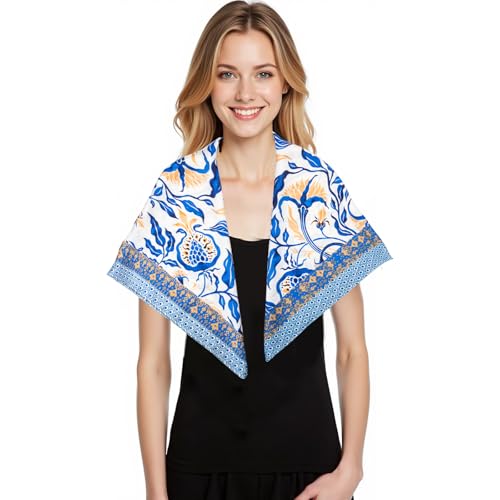 Hair Bandanas Scarf For Women Fashion Neck Silk Satin Head Scarves Handbags Scarf 27 inch3