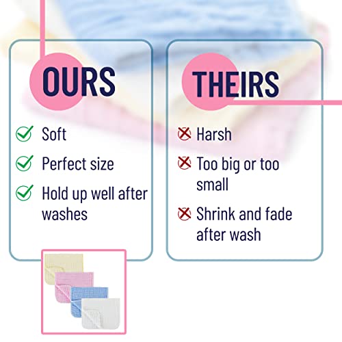 Mr. Pen- Muslin Burp Cloths, 4 Pack, Large, 20” X 11.5”, Colorful Burp Cloths Baby Girl, Burp Cloths Baby Boy, Burping Cloths For Babies, Burp Cloths, Muslin Washcloths, Burp Clothes #TOP5