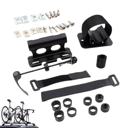 Hogvinnatil - Soporte de horquilla para bicicleta (liberación rápida, bloque de bicicleta, antideslizante, ligero, para pared, coche, SUV, transporte doméstico)